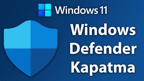Windows defender kapatma
